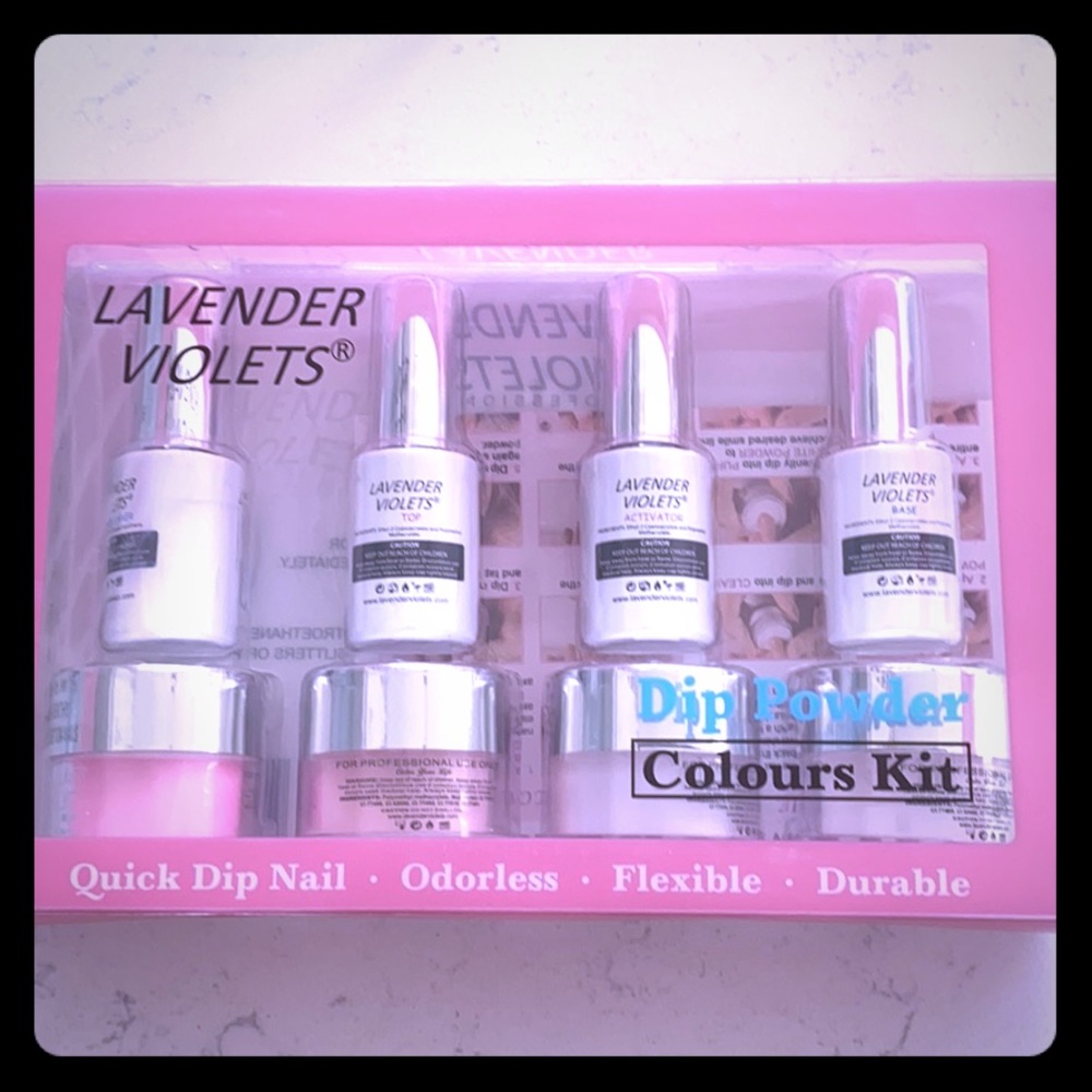 New Lavender Violets dip powder set